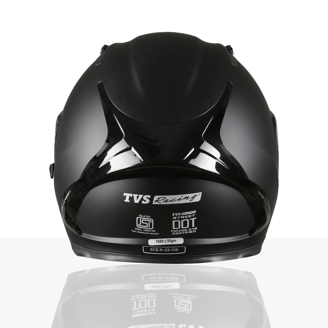 TVS Racing Dual Visor Helmet for Men – Anti-Fog Pin-Lock, Aerodynamic Design & DOT/ISI/ECE Certified – Premium Full Face Helmet For Men